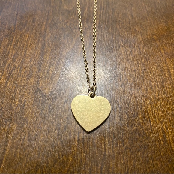 J Crew heart necklace